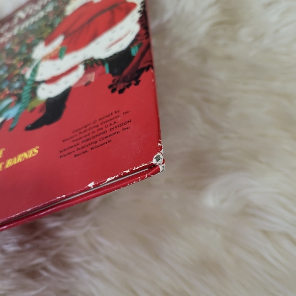 VTG 1960 NIGHT BEFORE CHRISTMAS Whitman Giant Tell a Tale Book Clement C Moore - Picture 7 of 16